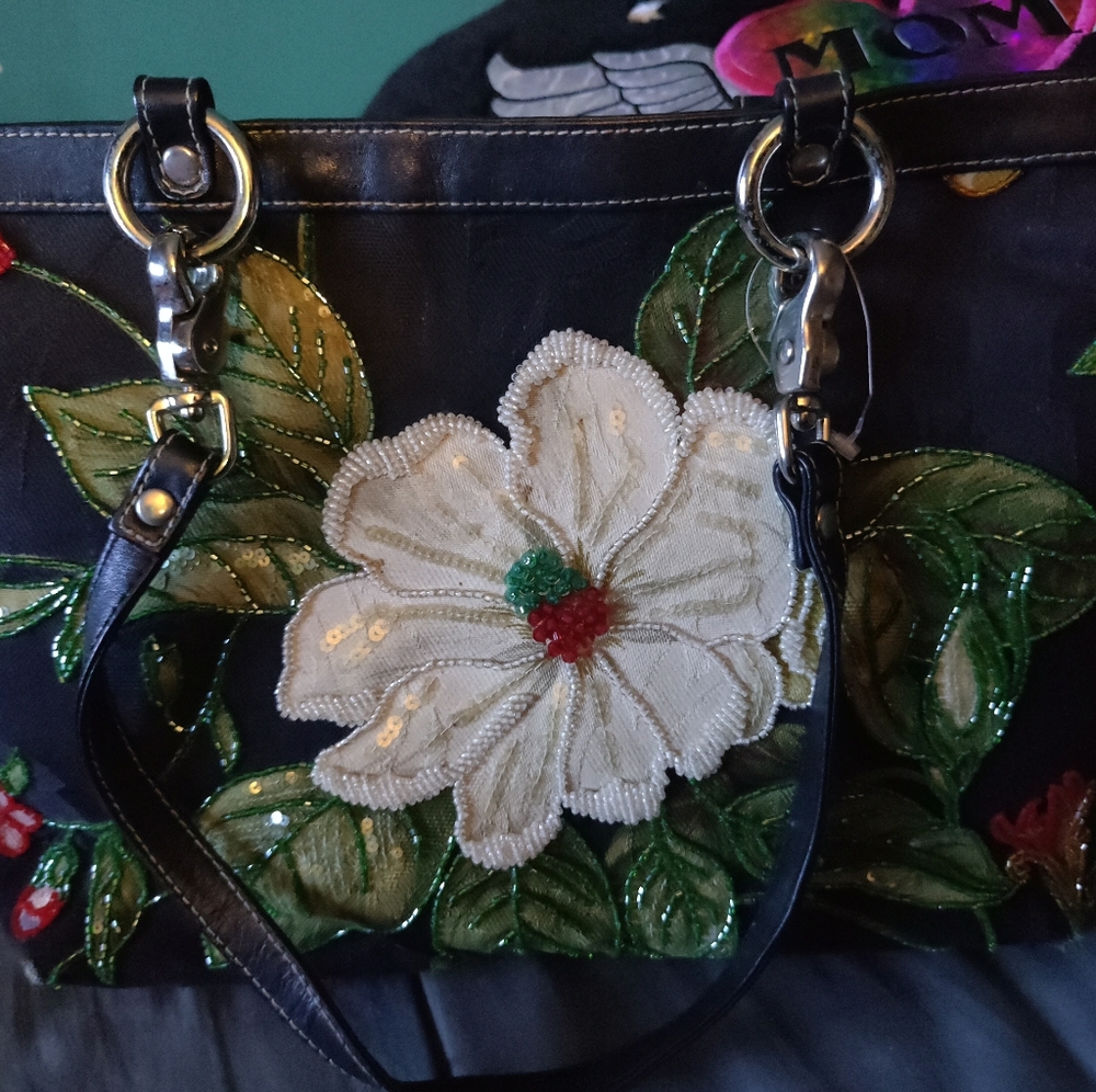 Isabella Fiore Embroidered and Beaded Large Should